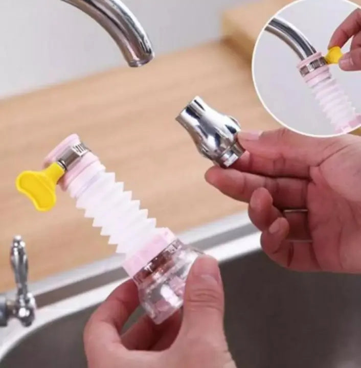 360° Rotating Water-Saving Filter Tap Extension | 3-Mode Spray Head | Random Color | Pack of 1