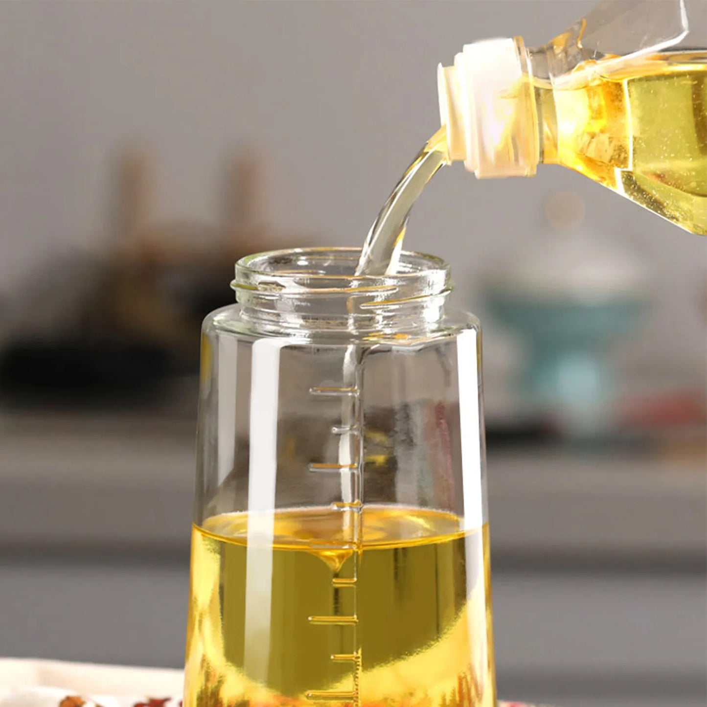 2 In 1 Oil Sprayer Bottle Kitchen Tool For Cooking Baking BBQ Easy Spray And Convenient Use - 400ML
