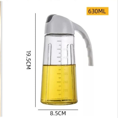 Glass Oil Jar Home Leak Proof Oil Bottle Kitchen Automatic Opening And Closing Seasoning Oil Bottle Vinegar Bottle