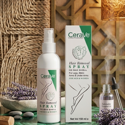 Green CeraVe Hair Removal Spray | Easy Spray Skincare Product For Men And Women - 150ML