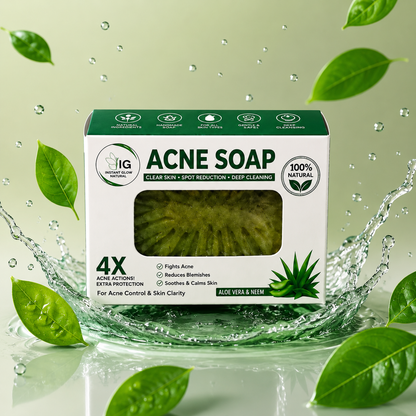 Acne Defence Soap with Neem & Tea Tree Oil – Deep Cleansing Herbal Soap