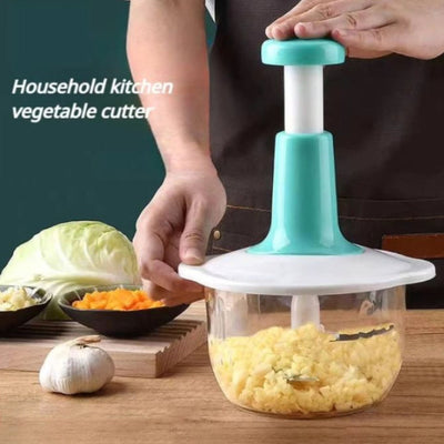 2L Manual Hand Push Chopper & Multifunctional Mixer