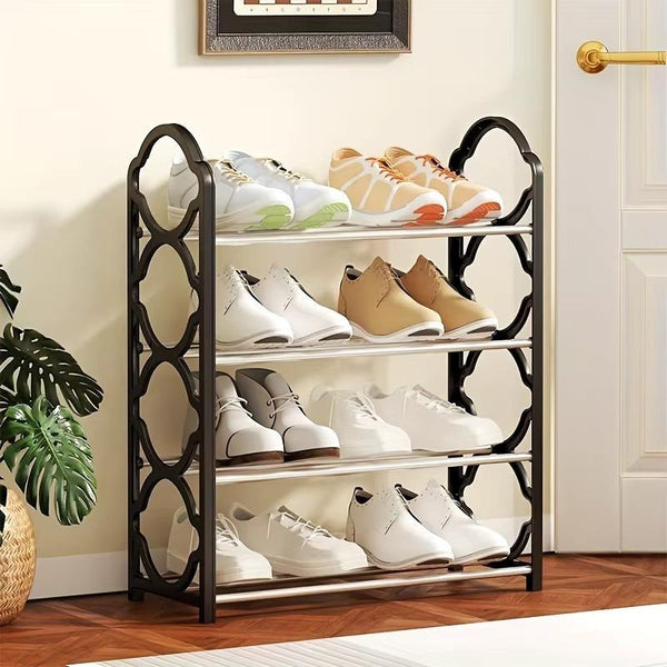 4 Layer Multipurpose Metal Shelf Rack 🗄️ | Space Saving Storage Organizer for Kitchen, Living & Study Room ✨