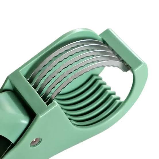 5-Blade Vegetable & Fruit Chopper – Stainless Steel Kitchen Cutter & Slicer