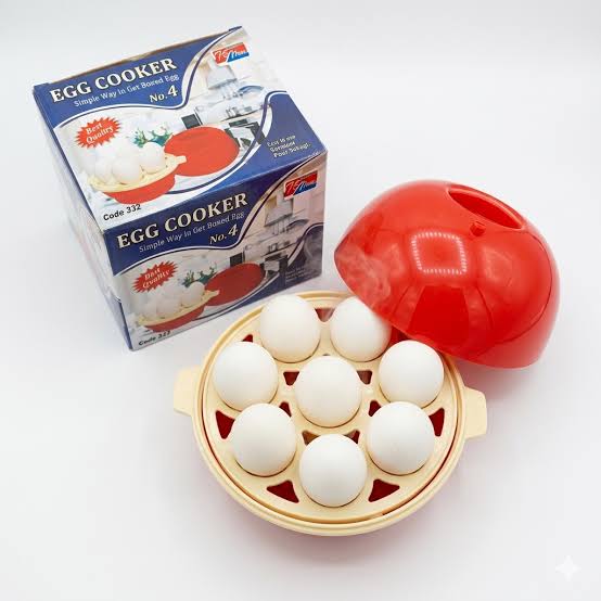 Electric Egg Boiler & Vegetable Steamer – Automatic Rapid Cooker – Automatic Shut-Off Rapid Cooker for Healthy Breakfast & Steamed Snacks