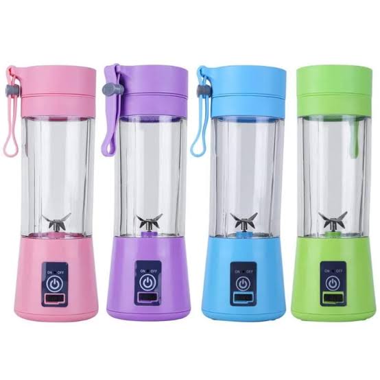 Portable USB Rechargeable Juicer Blender with 6 Blades - Portable Mixer
