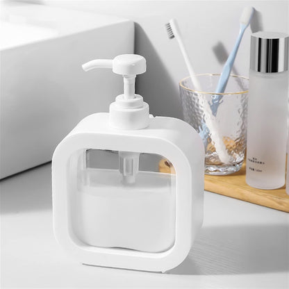 Portable Refillable Soap Dispenser Bottle – 300ml/500ml Pump Bottle for Shampoo, Lotion & Liquid Soap